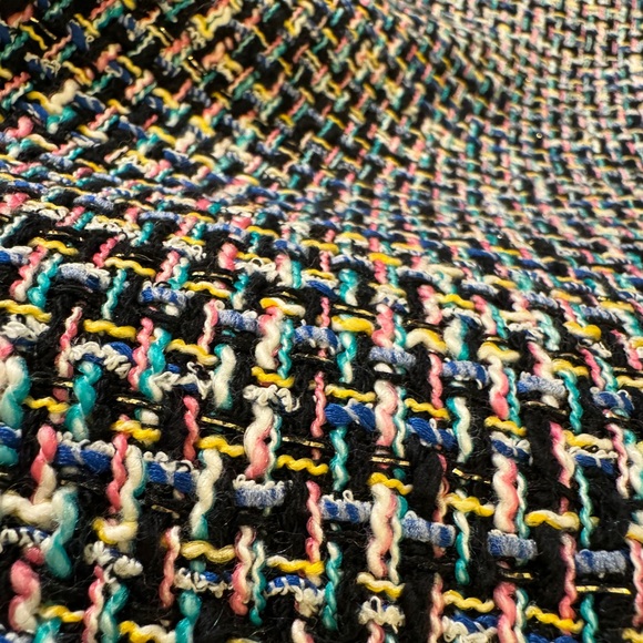 Unworn J. Crew No. 2 Pencil pencil skirt in black rainbow metallic tweed size 14 - Picture 5 of 6